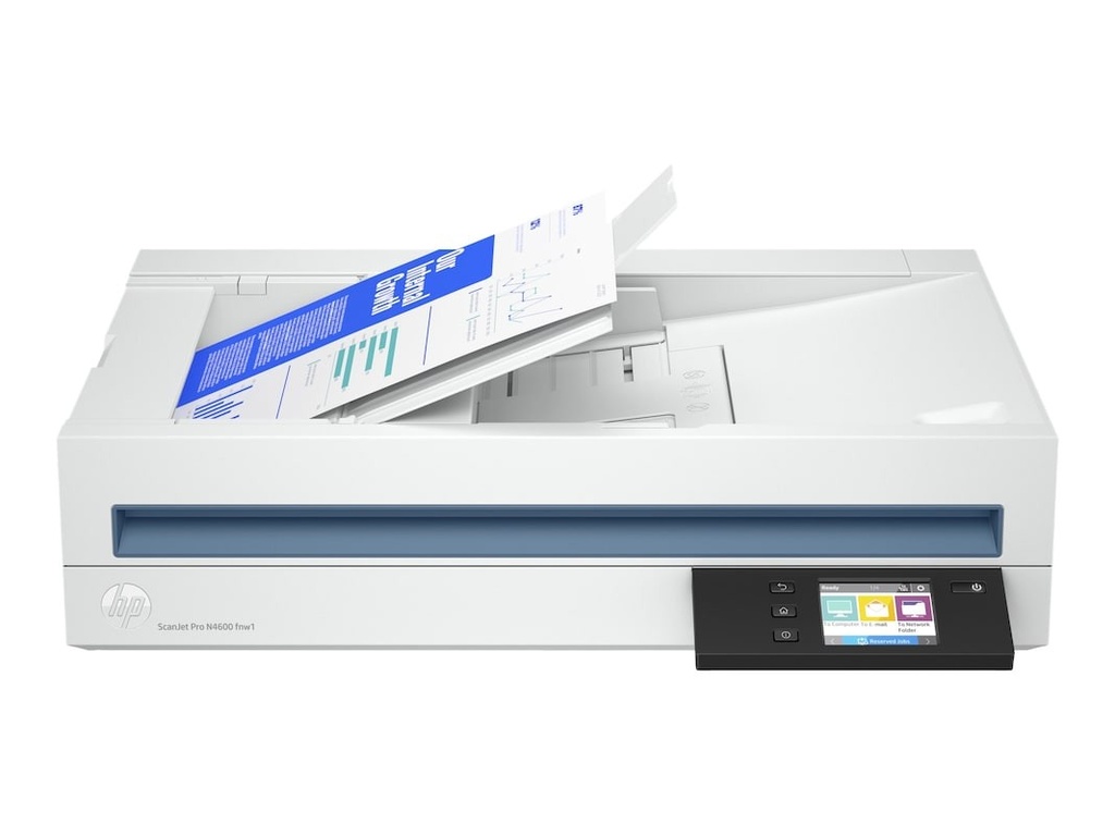 HP Scanjet Pro N4600 fnw1 - Escáner de documentos - Sensor de imagen de contacto (CIS) - a dos caras - 216 x 5362 mm