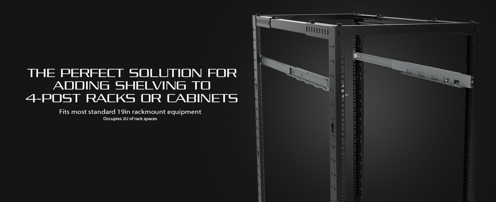Forza - UPS Rack Mounting Kit - Rail 2U 1100mm 80kg - Altura máxima 89mm - Ancho máximo 444mm