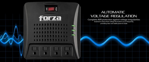 [FVR-3001] Forza FVR Series FVR-3001 - Regulador automático de voltaje - CA 110/120 V - 1500 vatios - 3000 VA