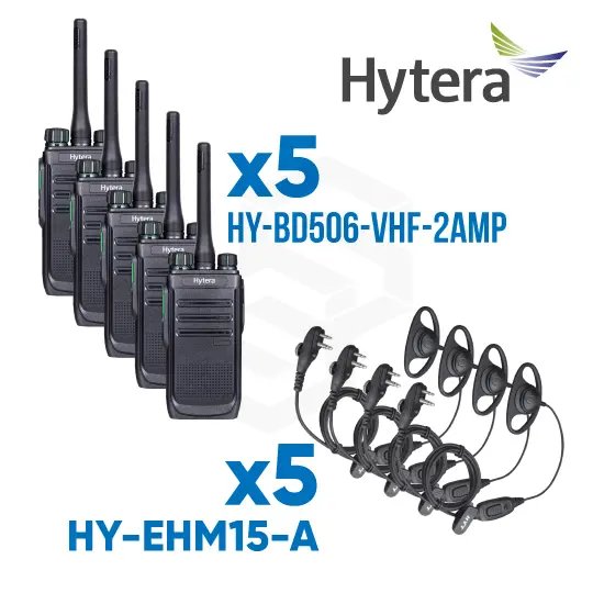 5 HY-BD506-VHF-2AMP + 5 HY-EHM15-A