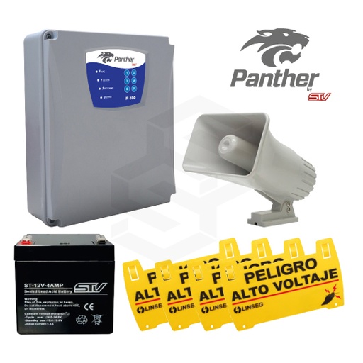 [PT-KIT-PHANTER] 1 PT-PANTHER9000-RF + 1  PA-SIRENA +1 ST-12V-7AMP + 4 PT-LTS