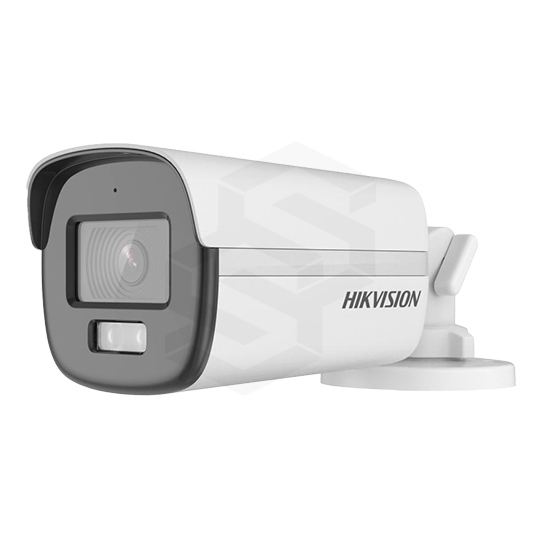 [DS-2CE12KF0T-LFS] TUBO SELLADO HD-TVI 3K IR HASTA 40M CON AUDIO Y LUZ HIBRIDA COLOR VU