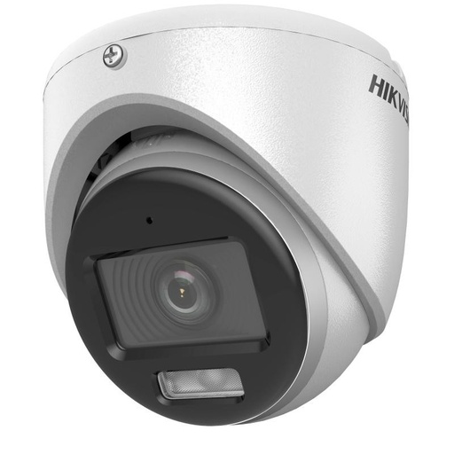 [DS-2CE70KF0T-LMFS] DOMO SELLADO HD-TVI 3K IR 10-20M CON AUDIO Y LUZ HIBRIDA COLOR VU