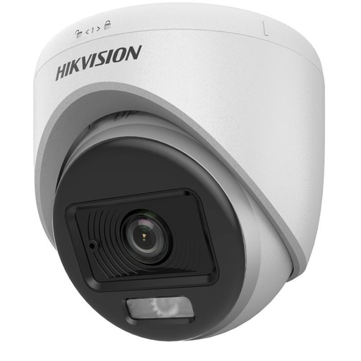 [DS-2CE70KF0T-LPFS] DOMO SELLADO HD-TVI 5MP IR 10-20M CON AUDIO Y LUZ HIBRIDA COLOR VU