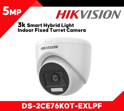 [DS-2CE76K0T-EXLMF] DOMO EXT. HD-TVI 3K L 2.8MM IR 10-20 LUZ HIBRIDA