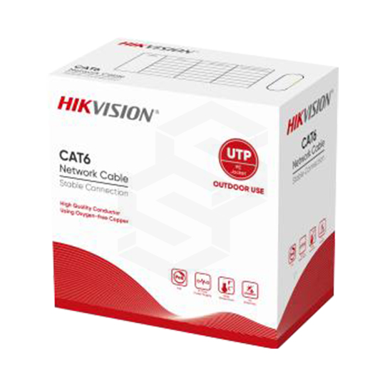 [DS-1LN6OUTPE] ROLLO DE CABLE UTP CAT6 305 MTS EXTERIOR NEGRO HIKVISION
