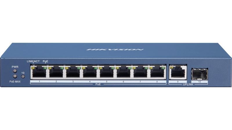 SWITCH POE 8 CH 10/100/1000MB + 1 10/100/1000MB + 1 FIBRA GIGABITE 58W