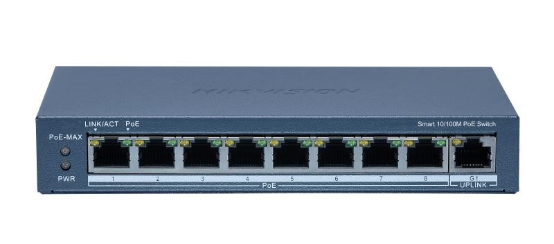 SWITCH POE 8 CH 10/100MB + 1 10/100MB 60W