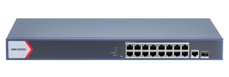 SWITCH POE 16 CH 10/100/1000MB + 1 10/100/1000MB + 1 FIBRA GIGABITE 230W