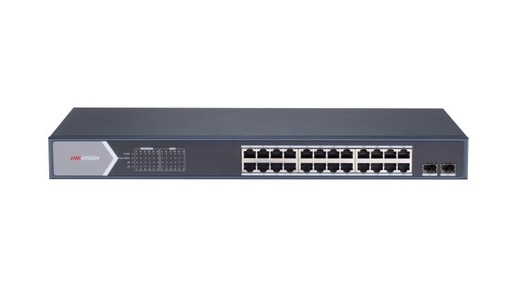 [DS-3E1526P-SI] SWITCH POE 24 CH 10/100/1000MB + 2 FIBRA GIGABITE 400W