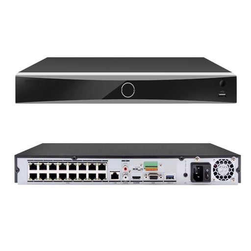 [DS-7616NXI-K2] NVR 16CH CAPACIDAD 4K 160MB 2HDD ACUSENSE