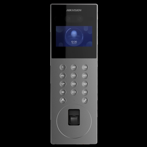[DS-KD9203-FE6] CAMARA DE VIDEO PORTERO PARA EDIFICIOS 2MP METALICO CON BOTONERA Y HUELLA HIKVISION