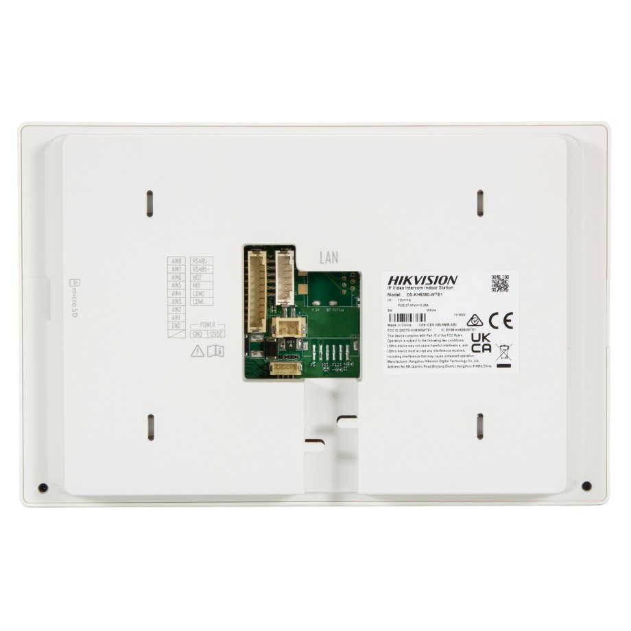 PANTALLA TOUCH PARA VIDEO PORTERO DE EDIFICIOS TCP/IP 2 CH ALARMA HIKVISION