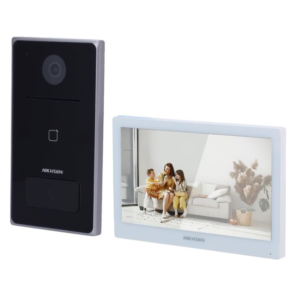 KIT DE VIDEO PORTERO IP 1 DS-KV6133-WME1 + 1 DS-KH6350-WTE1 + 1 32GB TF card HIKVISION
