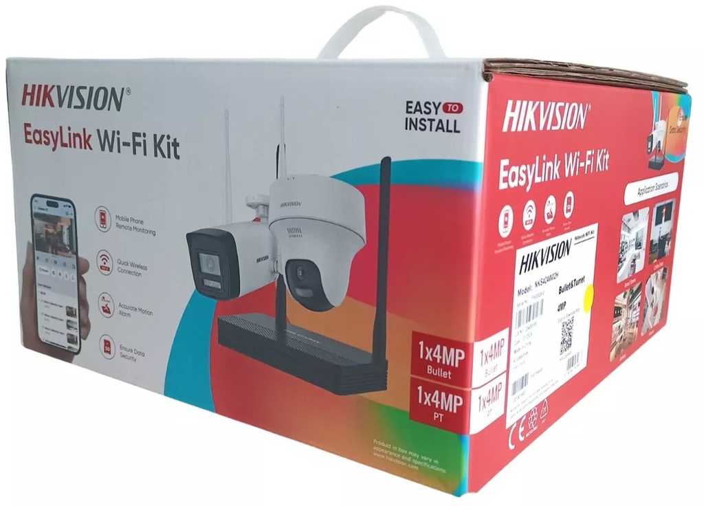 KIT DE GRABADOR Y 2 CAMARAS IP WIFI