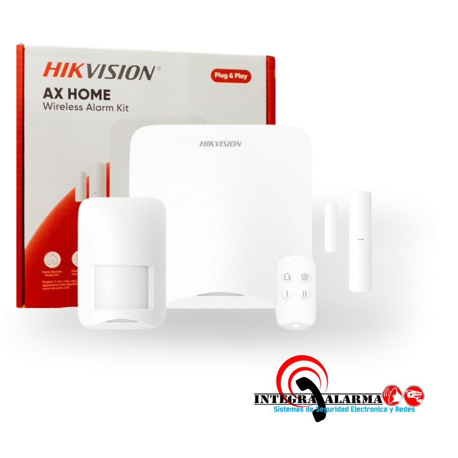 KIT CENTRAL DE ALARMA INALAMBRICA 16 ZONAS WIFI LINEA AXHOME