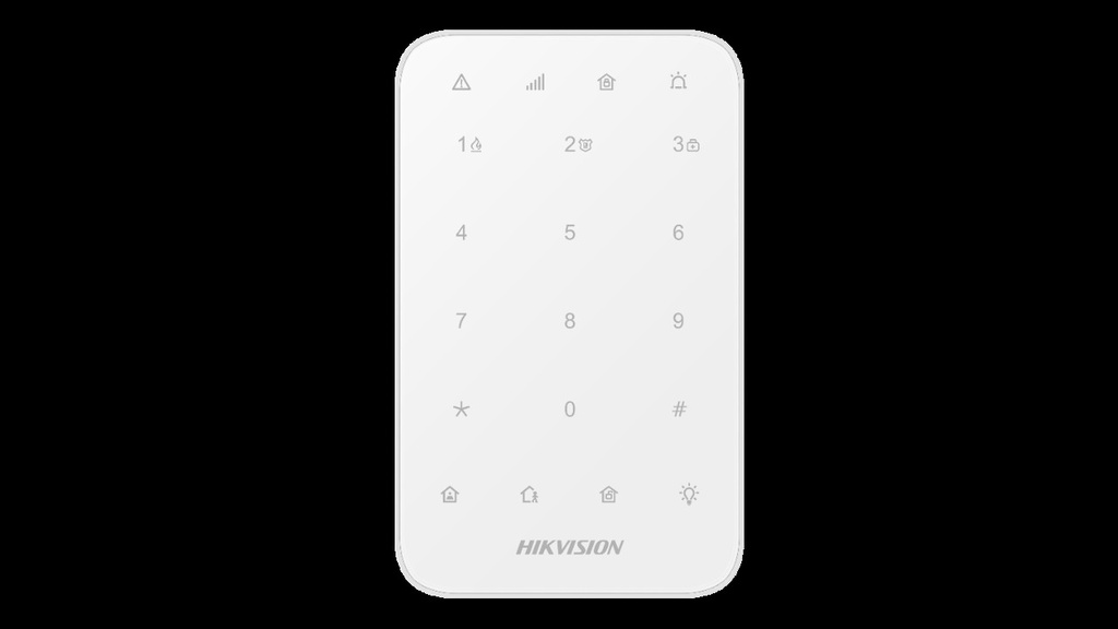 TECLADO LED PARA ALARMA INALAMBRICO HIKVISION