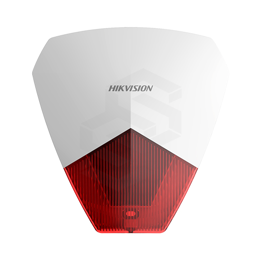 [DS-PS1-R] SIRENA CABLEADA CON LUZ ROJA HIKVISION