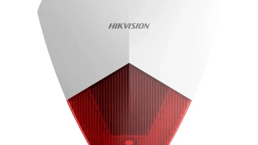 [DS-PS1-R] SIRENA CABLEADA CON LUZ ROJA HIKVISION
