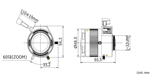 [DS-TV2712D-MPIR] LENTE A/I VARIFOCAL 2.7 A 12MM MEGAPIXEL