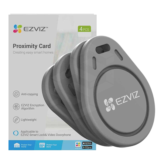 PAQUETE DE 4 TAGS DE PROXIMIDAD PARA CERRADURAS EZVIZ