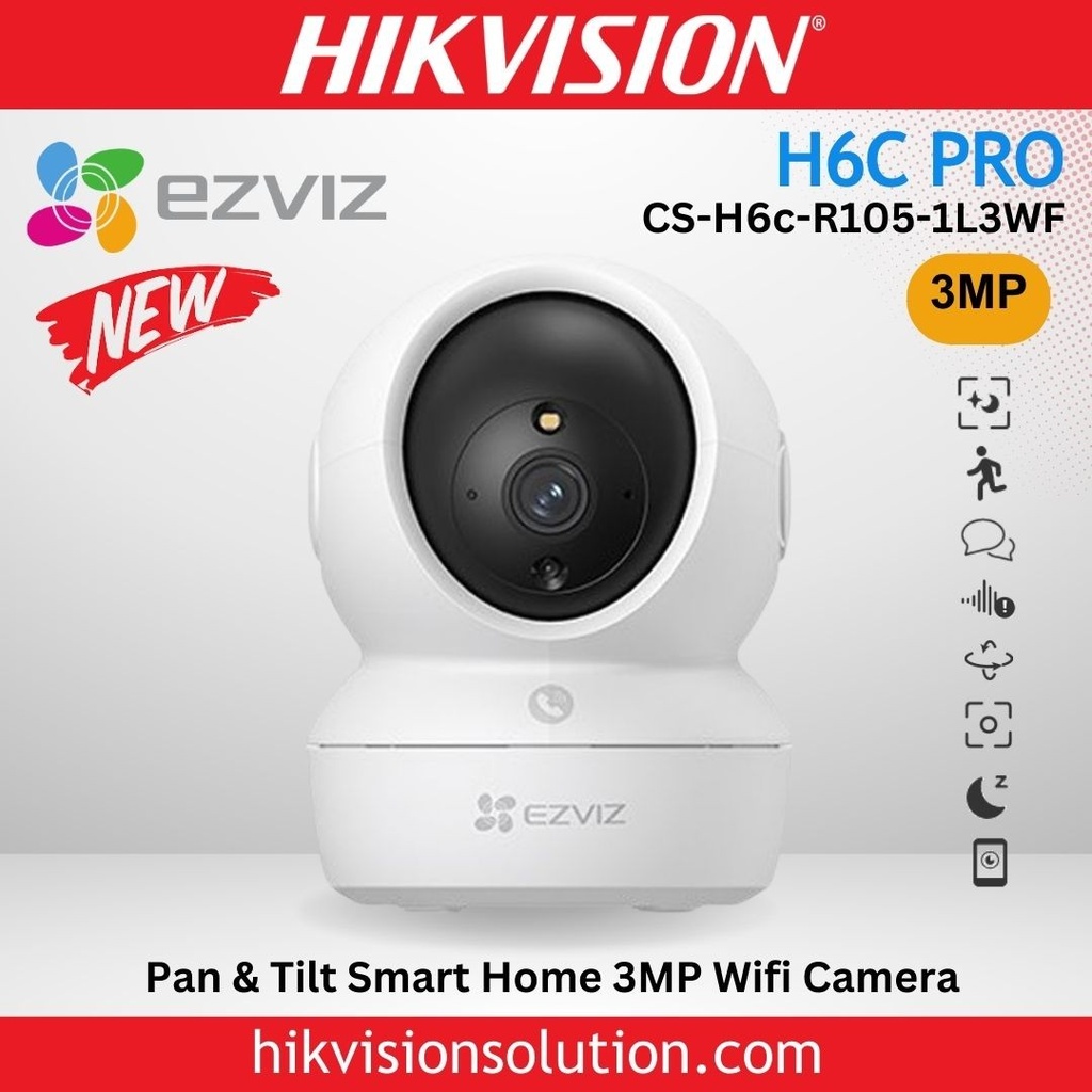 H6C 3MP CAMARA IP PANTILT EZVIZ 3MP L 4MM