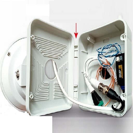 [ZK-WD-003] CAJA DE PASO PVC CON BISAGRAS Y MEDIDAS 120X100X50 MM