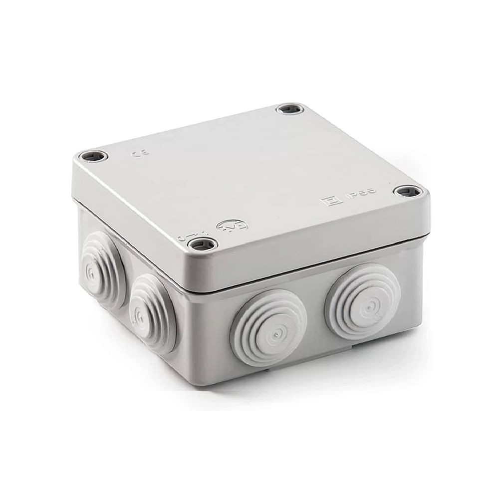 CAJA DE PASO PVC LISA 100X100X70 MM