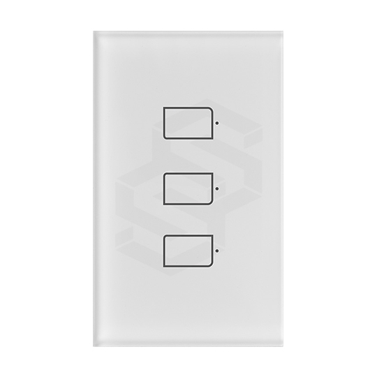 [BR-TC2S-3] INTERRUPTOR DE LUZ 3 CH POR RF