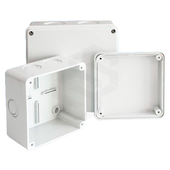 CAJA DE PASO PVC LISA 110X110X70 MM