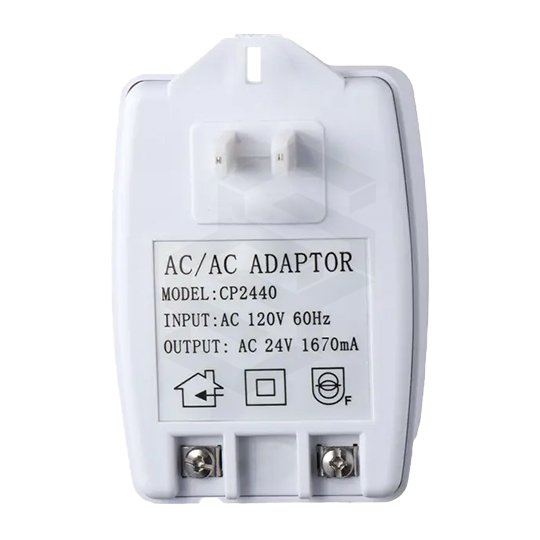 TRANSFORMADOR PARA CÁMARA 24VAC, 1660mA, 40w