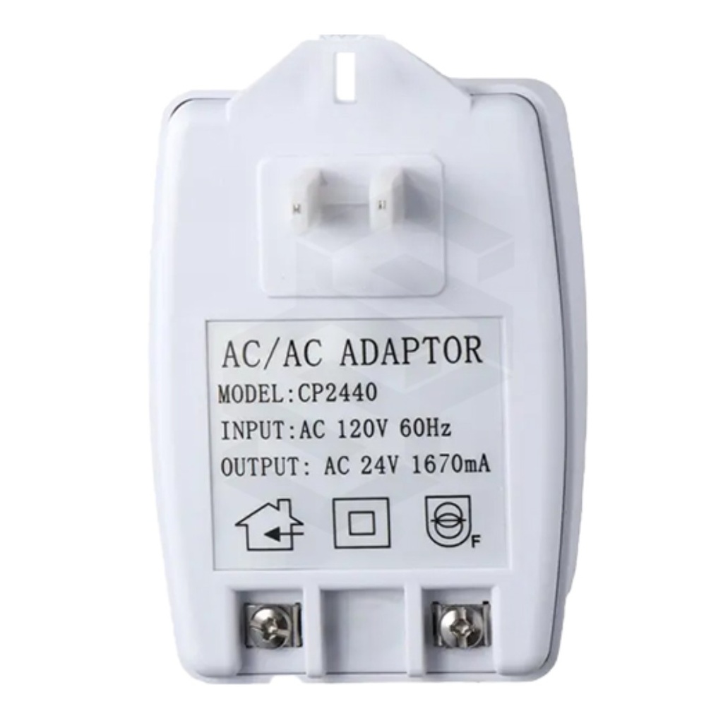 TRANSFORMADOR PARA CÁMARA 24VAC, 1660mA, 40w