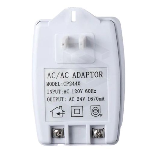 [FT-24VAC] TRANSFORMADOR PARA CÁMARA 24VAC, 1660mA, 40w
