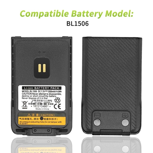 [HY-BL1506] BATERIA DE LITIO PARA RADIO HY-BL1506 1500 MAH