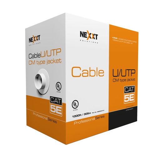 [NEXT-UTPCAT5EXT] CABLE UTP CAT 5E 305 MTS EXTERIOR