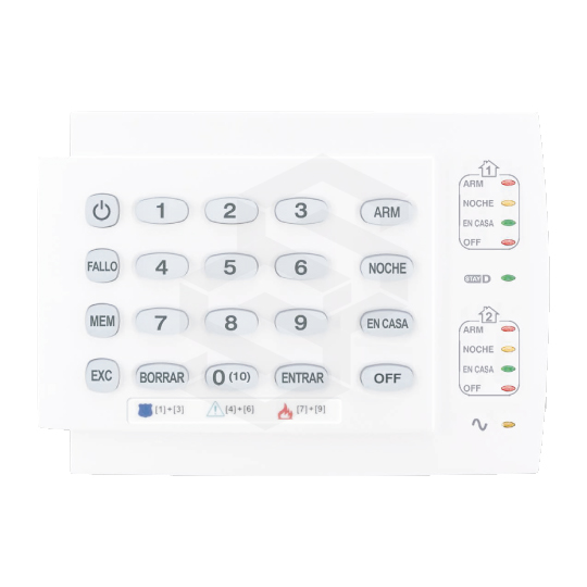 TECLADO LED CABLEADO DE 10 ZONAS HORIZON