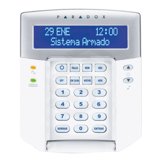 TECLADO 32 ZONAS CON PANTALLA LCD