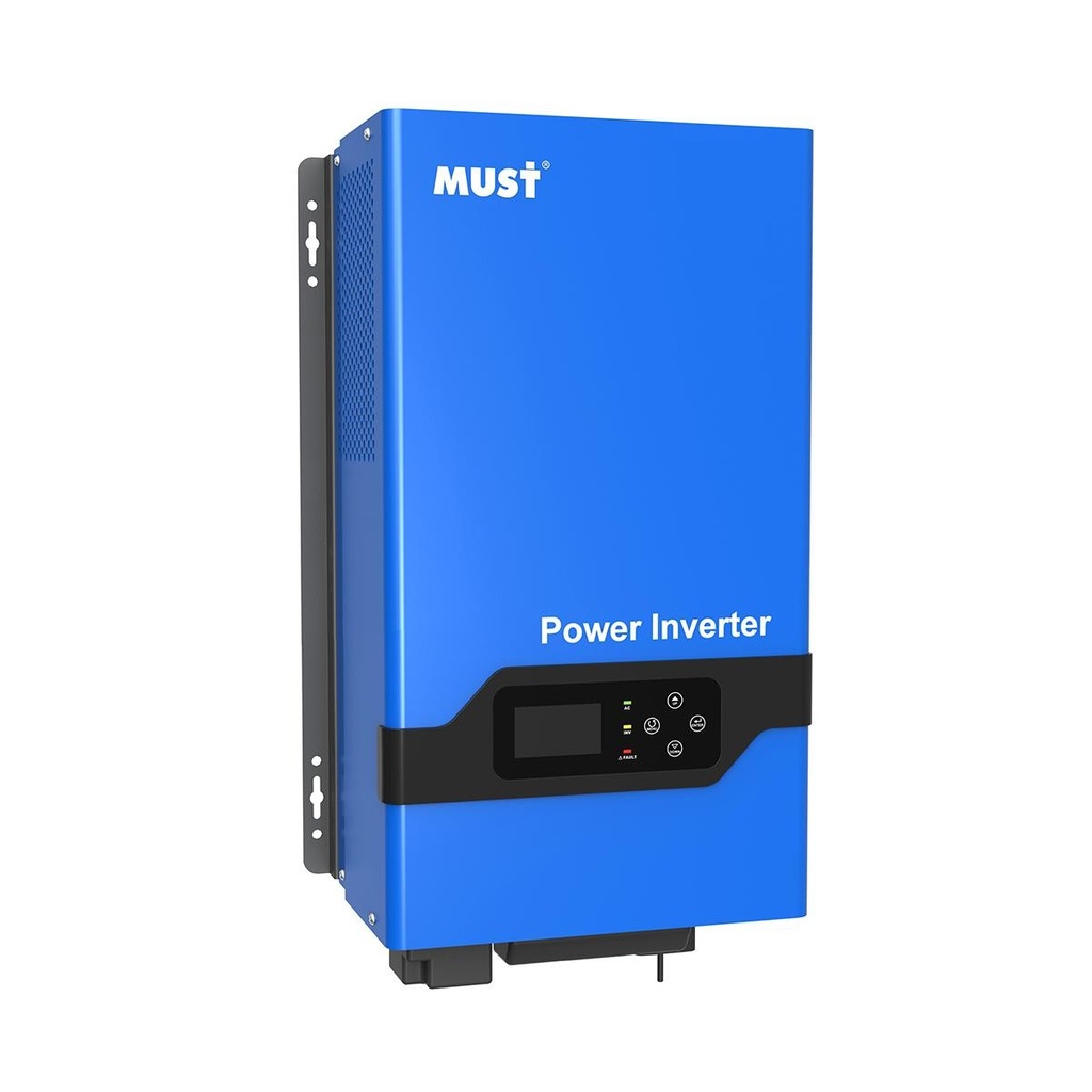 INVERSOR OFF GRID 3000WATTS 120V 24VDC CON CARGADOR DE BATERIA DE PARED