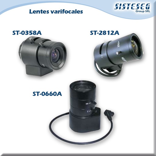 [ST-0358A] LENTE VARIFOCUS 3.5 A 8MM A/I NEW