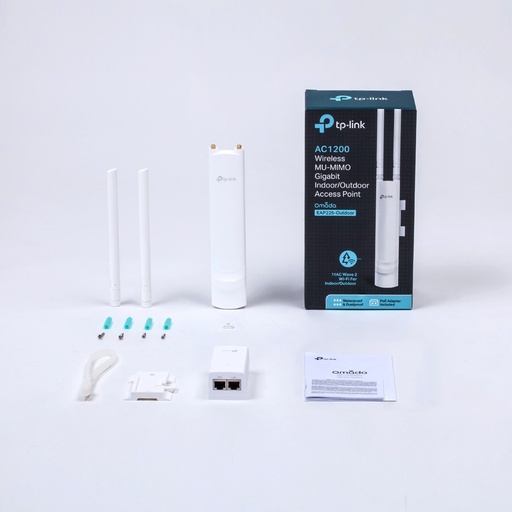 [TP-EAP225-OU] ACCESS POINT TPLINK OMADA AC1200 GIGABIT MU-MIMO IP65 EXTERIOR