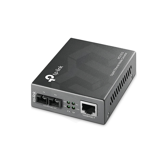 CONVERSOR DE DE FIBRA TPLINK MONOMODO SC GIGABIT