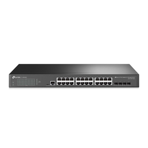 [TP-SG-3428] SWITCH TPLINK JETSTREAM 24 PUERTOS GIGABIT RACK 4 SFP CAPA 2 ADMINISTRABLE