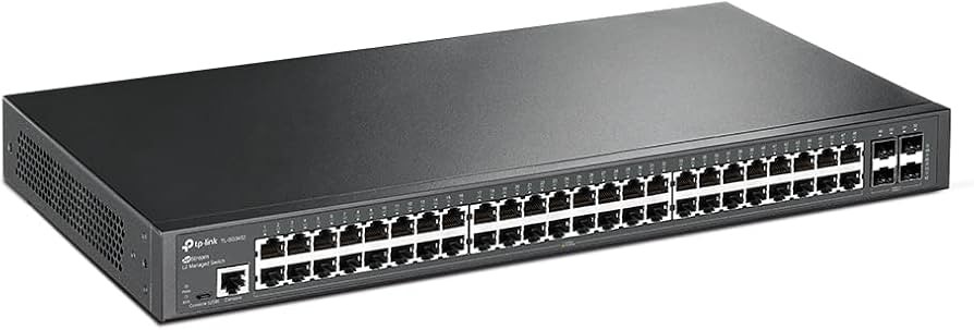 SWITCH TPLINK JETSTREAM 48 PUERTOS GIGABIT + 4 SFP+ 1GBPS CAPA 2 ADMINISTRABLE
