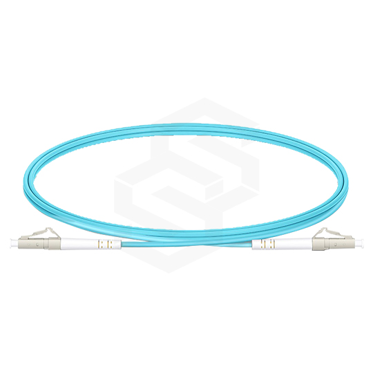 CABLE PATCHCORD FIBRA ÓPTICA LC/UPC - LC/UPC OM3 MULTIMODO SIMPLEX 3MM CHAQUETA LSZH AQUA 2 MTS