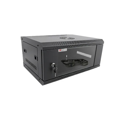 [XT-W1-5404] GABINETE COMPACTO 4UR XTRING DESARMADO PUERTA DE VIDRIO 540X400X280MM