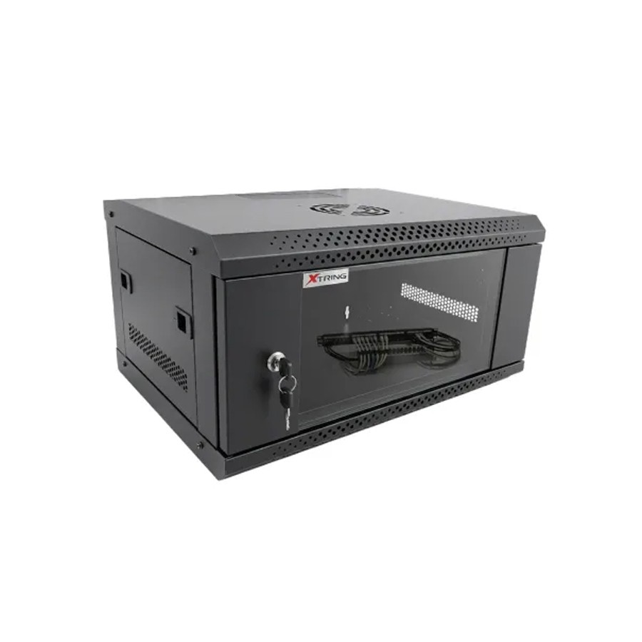 GABINETE COMPACTO 6UR XTRING DESARMADO PUERTA DE VIDRIO 540X400X368MM