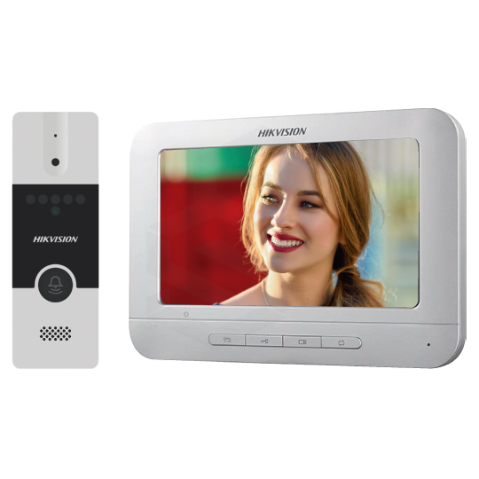 [DS-KIS202T] KIT DE VIDEO PORTERO DS-KB2411-IM + DS-KH2220 ANALOGO HIKVISION