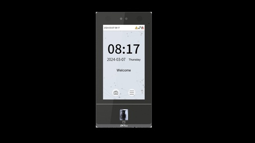 [ZK-SENSEFACE-7A] "LECTOR FACIAL PANTALLA TOUCH 7"" CON LECTOR HUELLA Y PROXIMIDAD, PARA CONTROL DE ACCESO Y ASISTENCIA IP65"