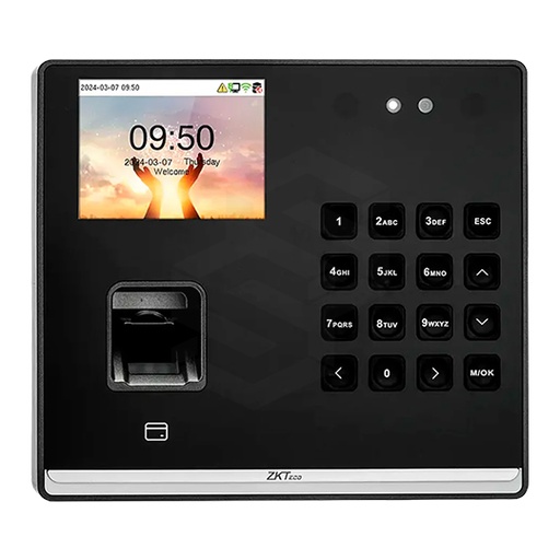 [ZK-SENSEFACE-M2F-LR] TERMINAL BIOMETRICO TIEMPO Y ASISTENCIA, FACIAL, HUELLA Y PROXIMIDAD CON BATERIA