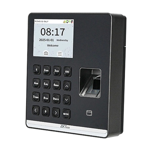 [ZK-SENSEFP-M1-B] TERMINAL BIOMETRICO TIEMPO Y ASISTENCIA, HUELLA Y PROXIMIDAD BLACK
